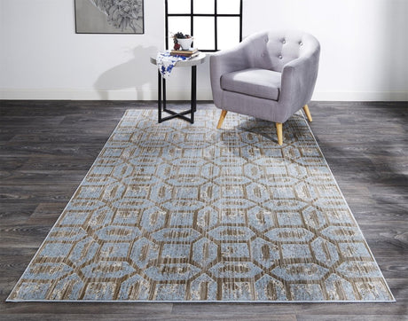 Feizy Milton 3472F Blue/Taupe Rugs - Feizy - 6533472fice000a22