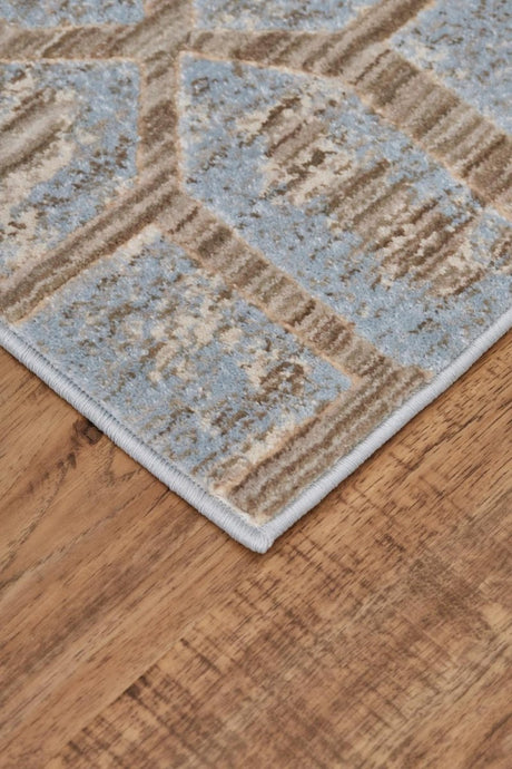 Feizy Milton 3472F Blue/Taupe Rugs - Feizy - 6533472fice000n89