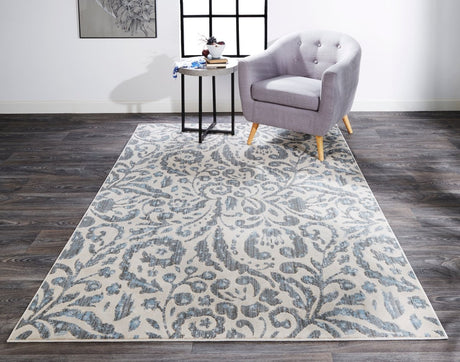 Feizy Milton 3473F Blue/Ivory Rugs.