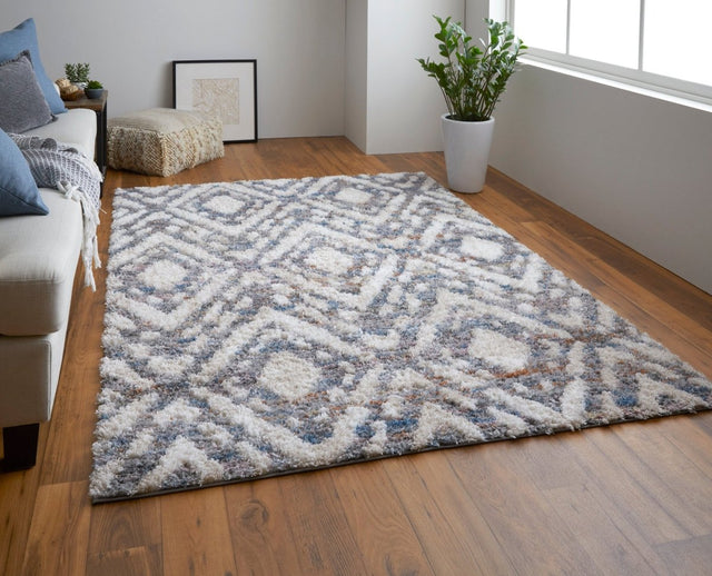 Feizy Mynka Myn39Iaf Ivory/Gray/Taupe Rug.