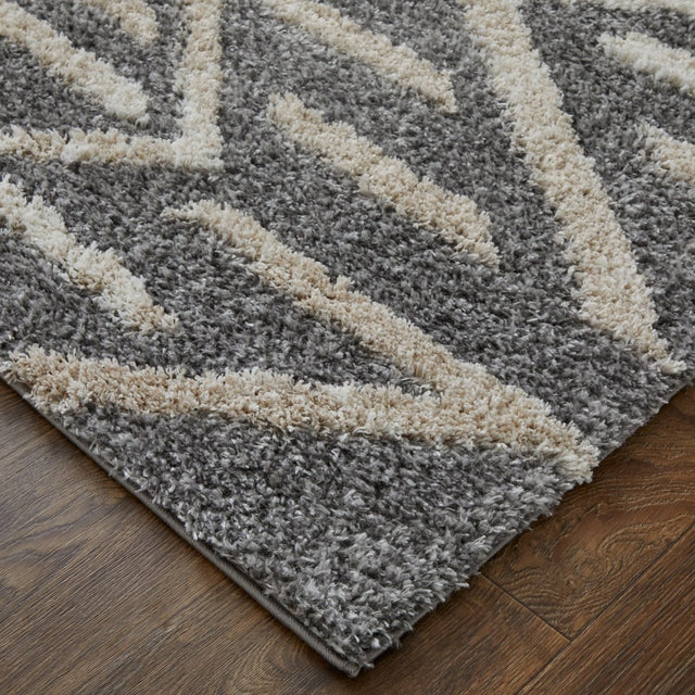 Feizy Mynka Myn39Ibf Gray/Ivory Rug.