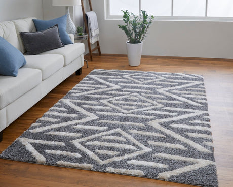 Feizy Mynka Myn39Ibf Gray/Ivory Rug.