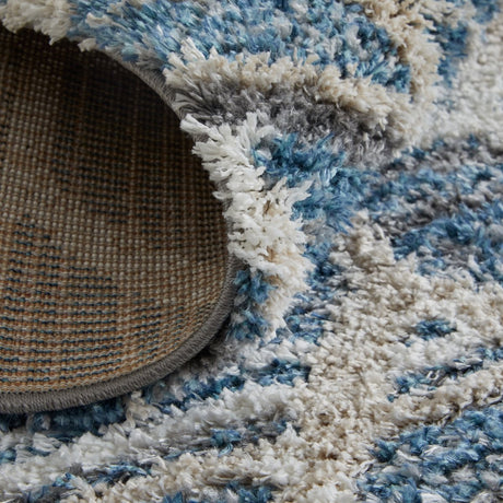 Feizy Mynka Myn39Icf Blue/Ivory Rug.