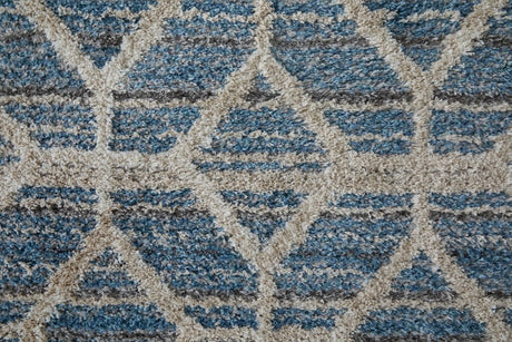 Feizy Mynka Myn39Icf Blue/Ivory Rug.