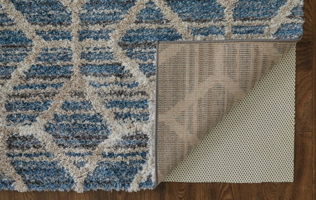 Feizy Mynka Myn39Icf Blue/Ivory Rug.