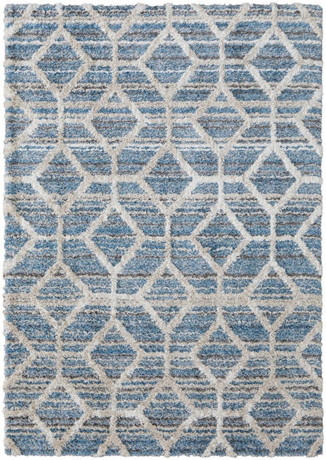 Feizy Mynka Myn39Icf Blue/Ivory Rug.