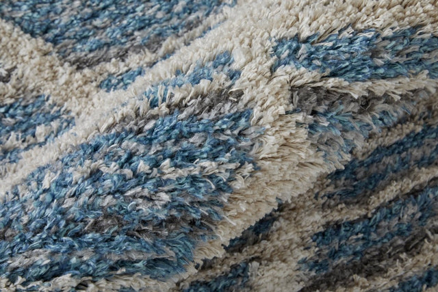 Feizy Mynka Myn39Icf Blue/Ivory Rug.