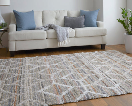 Feizy Mynka Myn39Icf Tan/Taupe/Ivory Rug.