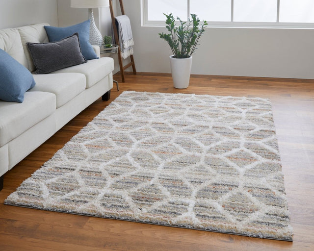 Feizy Mynka Myn39Icf Tan/Taupe/Ivory Rug.