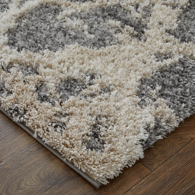 Feizy Mynka Myn39Idf Gray/Ivory Rug.