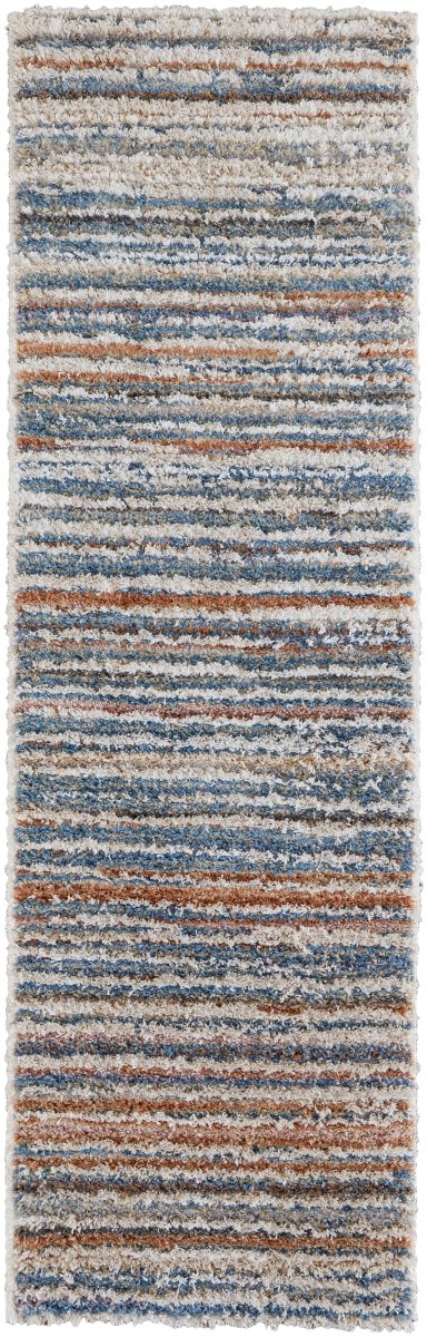 Feizy Mynka Myn39Ief Ivory/Blue/Orange Rug.