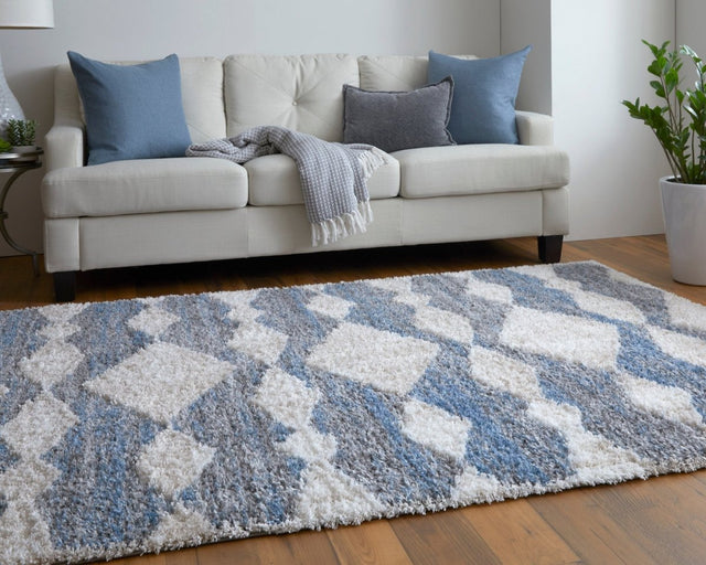 Feizy Mynka Myn39Iff Ivory/Gray/Blue Rug.