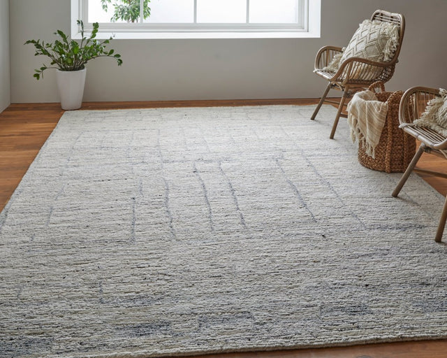 Feizy Navaro Nav8913F Ivory/Gray/Blue Rug.