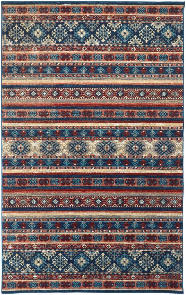 Feizy Nolan 39Atf Blue/Rust Rugs.