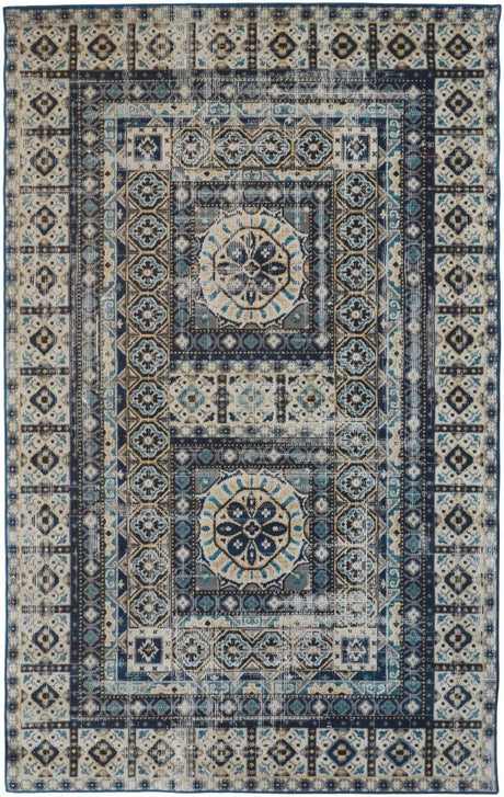 Feizy Nolan 39Byf Blue/Beige Rugs - Feizy - nol39byfgrybluc16