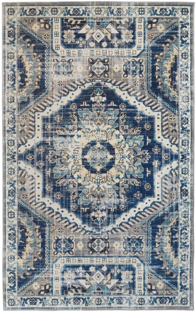 Feizy Nolan 39Cdf Blue/Gray Rugs.