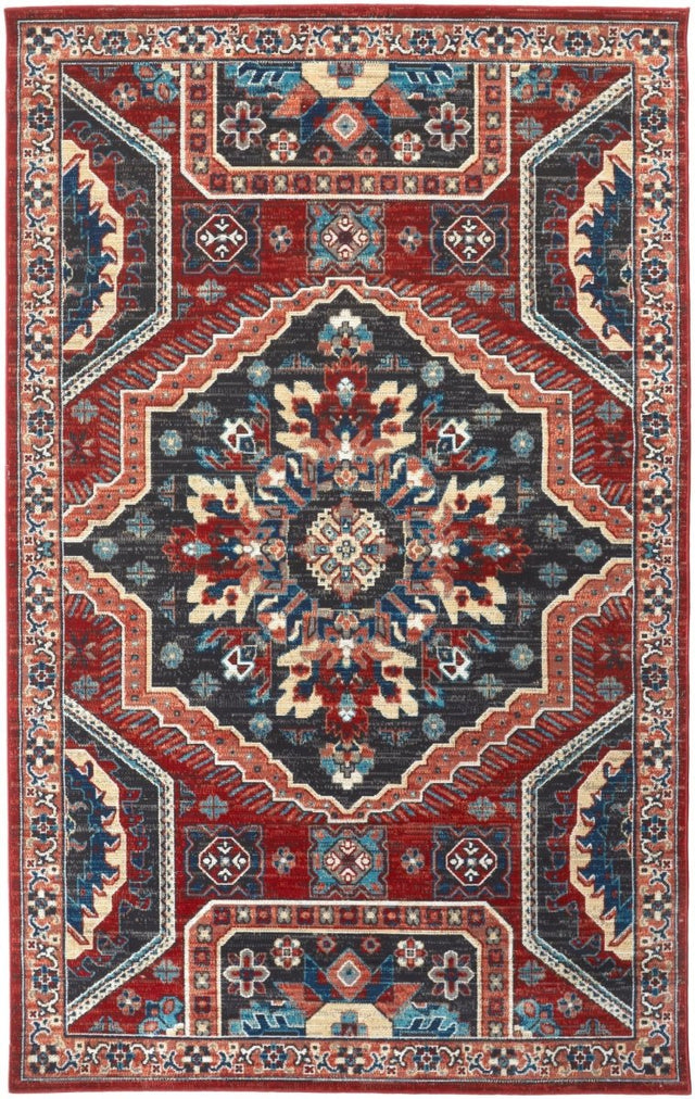 Feizy Nolan 39Cdf Red/Blue Rugs.