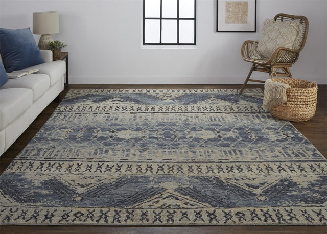 Feizy Palomar 6572F Blue/Tan Rugs.