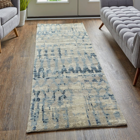 Feizy Palomar 6631F Tan/Blue Rugs - Feizy - pal6631fblu000i68