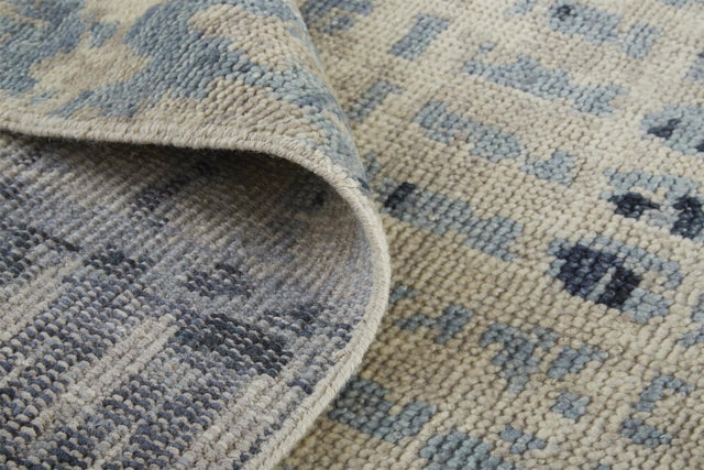 Feizy Palomar 6631F Tan/Blue Rugs.