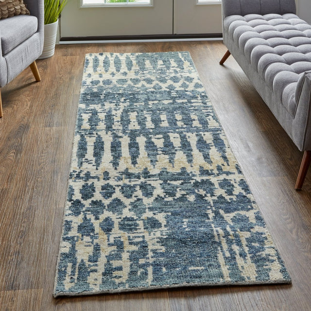 Feizy Palomar 6632F Blue/Beige Rugs - Feizy - pal6632fblu000i68