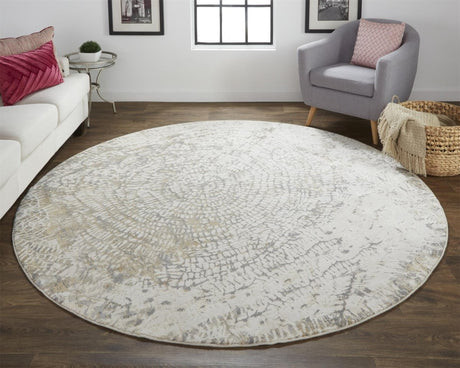 Feizy Parker 3702F Ivory/Gray Rugs - Feizy - prk3702fslvivyn97