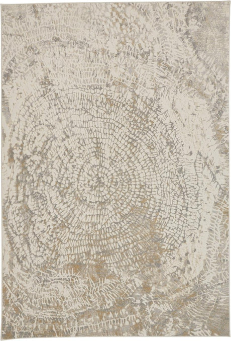 Feizy Parker 3702F Ivory/Gray Rugs - Feizy - prk3702fslvivyp21