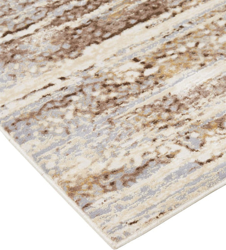 Feizy Parker 3705F Ivory/Brown Rugs - Feizy - prk3705fivygryn97