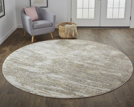 Feizy Parker 3705F Ivory/Brown Rugs - Feizy - prk3705fivygryn97