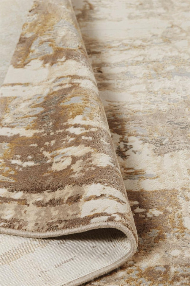 Feizy Parker 3709F Ivory/Brown Rugs.