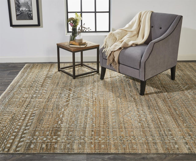 Feizy Payton 6496F Brown/Gray Rugs.