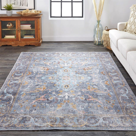 Feizy Percy 39Aff Blue Rugs - Feizy - prc39affblumltp00