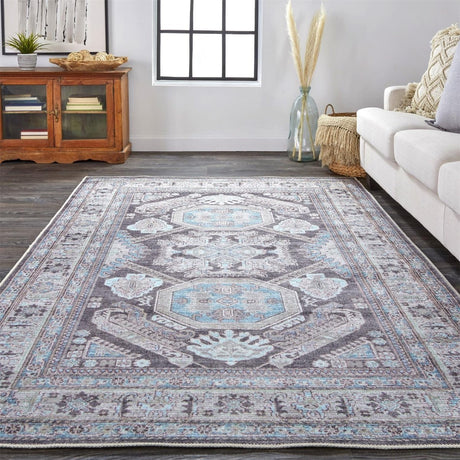 Feizy Percy 39Agf Gray/Blue Rugs - Feizy - prc39agfgry000p00