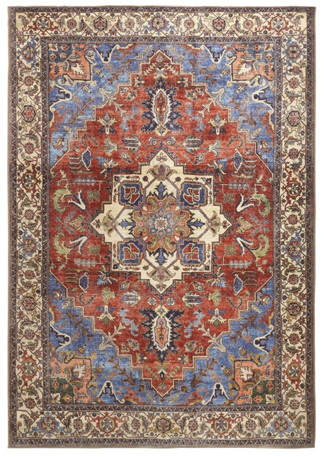 Feizy Percy 39Ahf Rust/Blue Rugs - Feizy - prc39ahfblurstp00