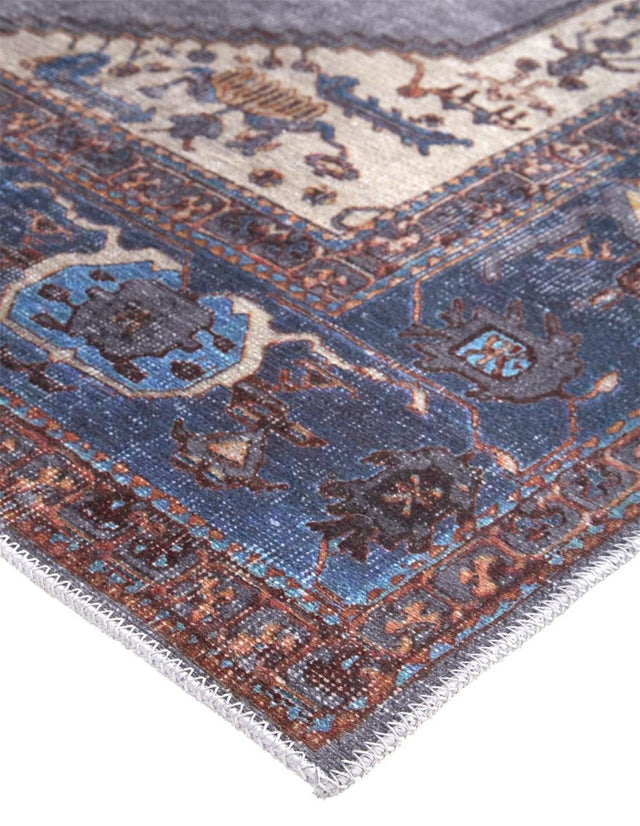 Feizy Percy 39Akf Blue/Brown Rugs.