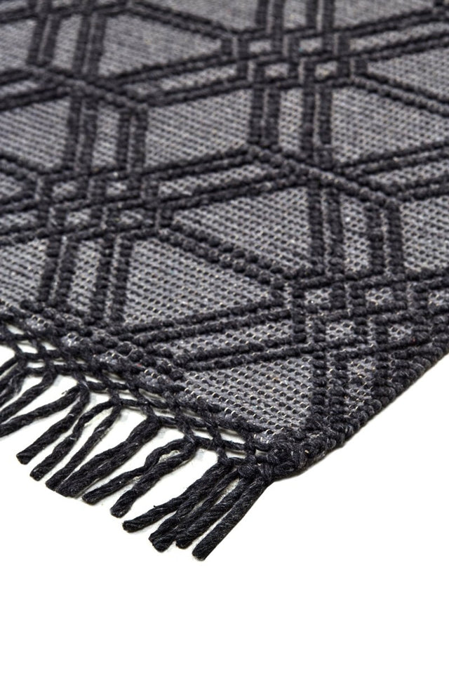 Feizy Phoenix 0807F Gray/Black Rugs.