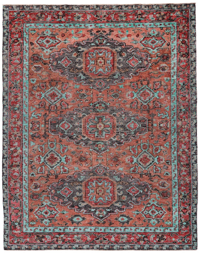 Feizy Piraj 6452F Rust/Blue Rugs.