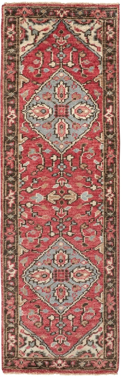 Feizy Piraj 6453F Red/Gray Rugs.