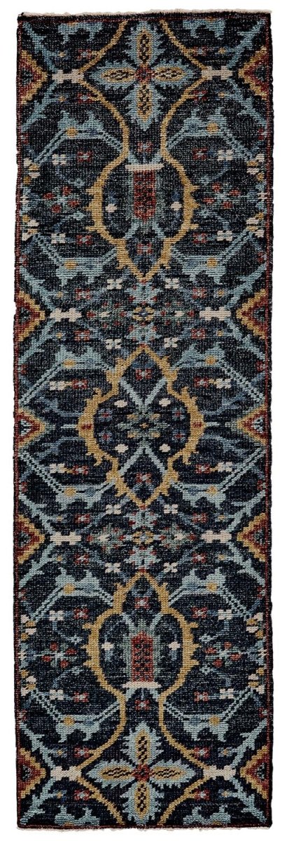 Feizy Piraj 6454F Blue/Gold Rugs.