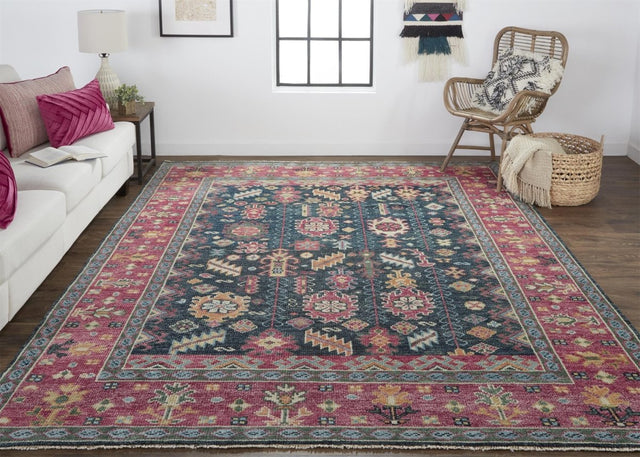 Feizy Piraj 6741F Pink/Blue Rugs.