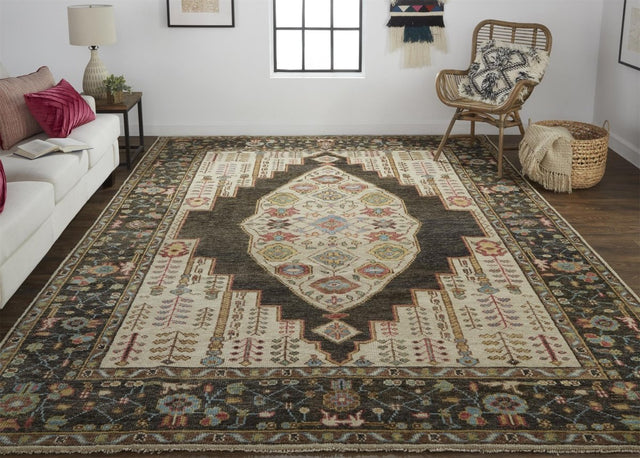 Feizy Piraj 6755F Brown/Yellow Rugs.