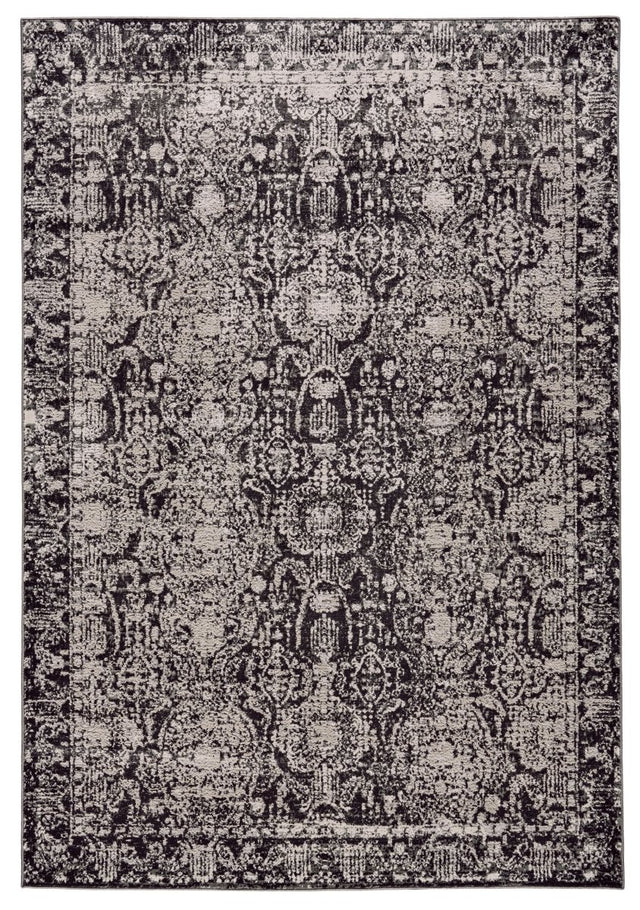 Feizy Prasad 3680F Gray/Ivory Rugs.