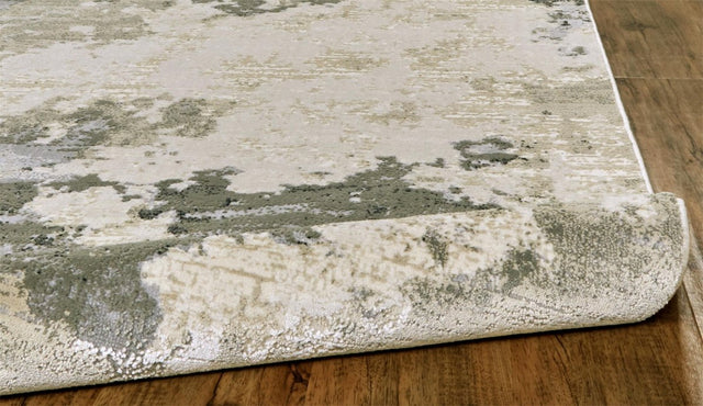 Feizy Prasad 3970F Ivory/Gray Rugs.