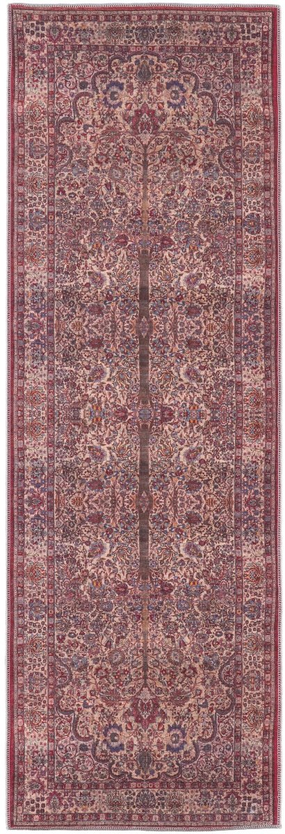 Feizy Rawlins Rln39Hlf Red/Tan/Pink Rug.