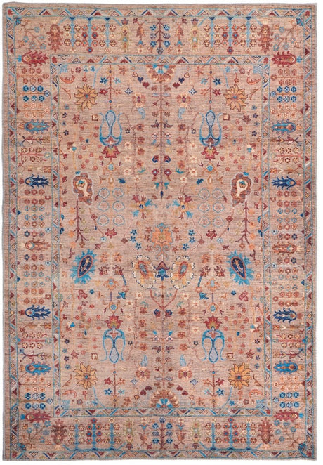 Feizy Rawlins Rln39Hpf Tan/Pink/Blue Rug.