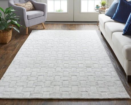 Feizy Redford 8669F White Rug.