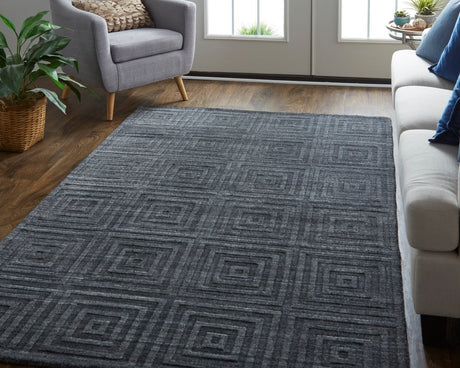 Feizy Redford 8670F Charcoal Rug.