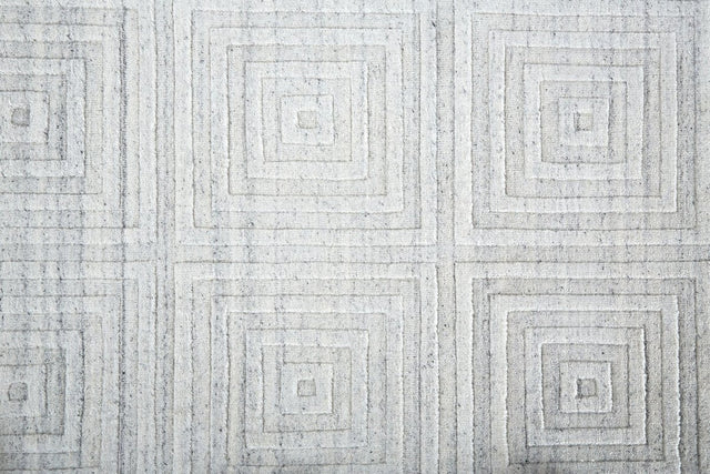 Feizy Redford 8670F White/Silver Rug.