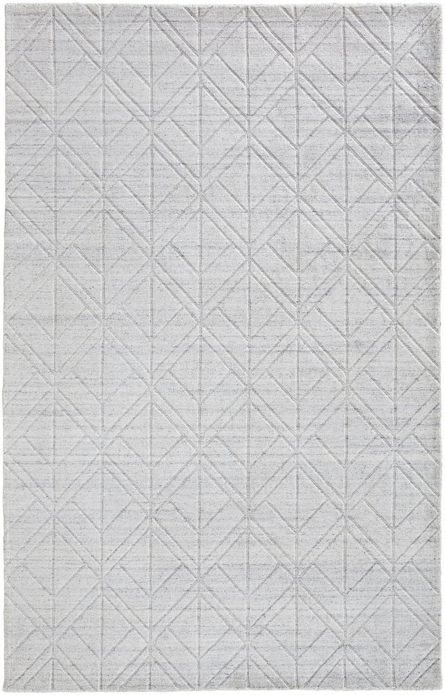 Feizy Redford 8847F White/Silver Rug.