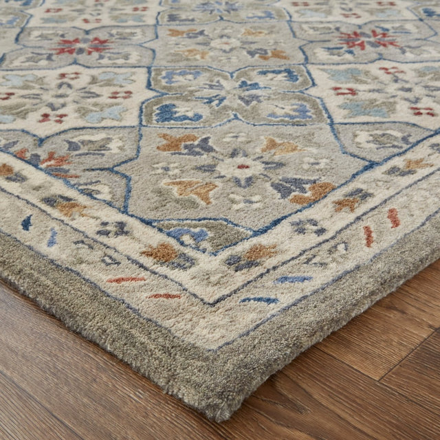 Feizy Rylan 8638F Gray/Multi Rug.